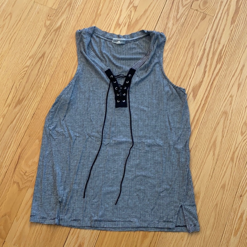 Lace up tank